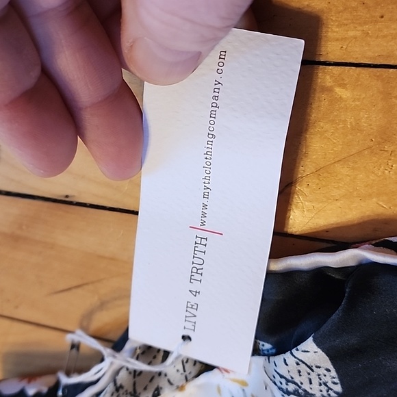 Live 4 Truths women's floral stretch tie pants size small - Picture 7 of 7